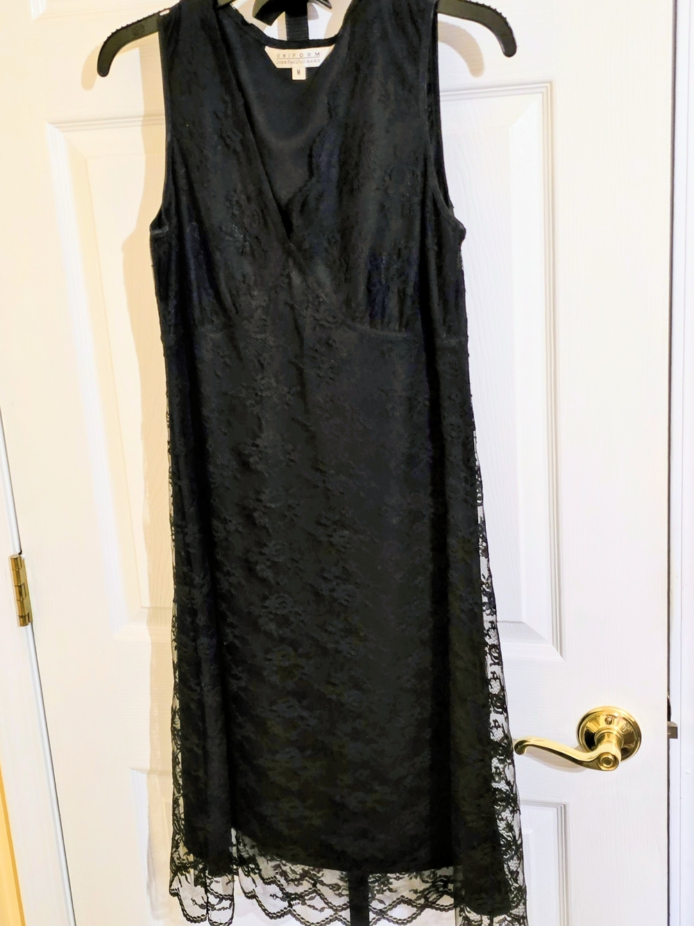JohnPaulRichard Black Lace Midi Dress